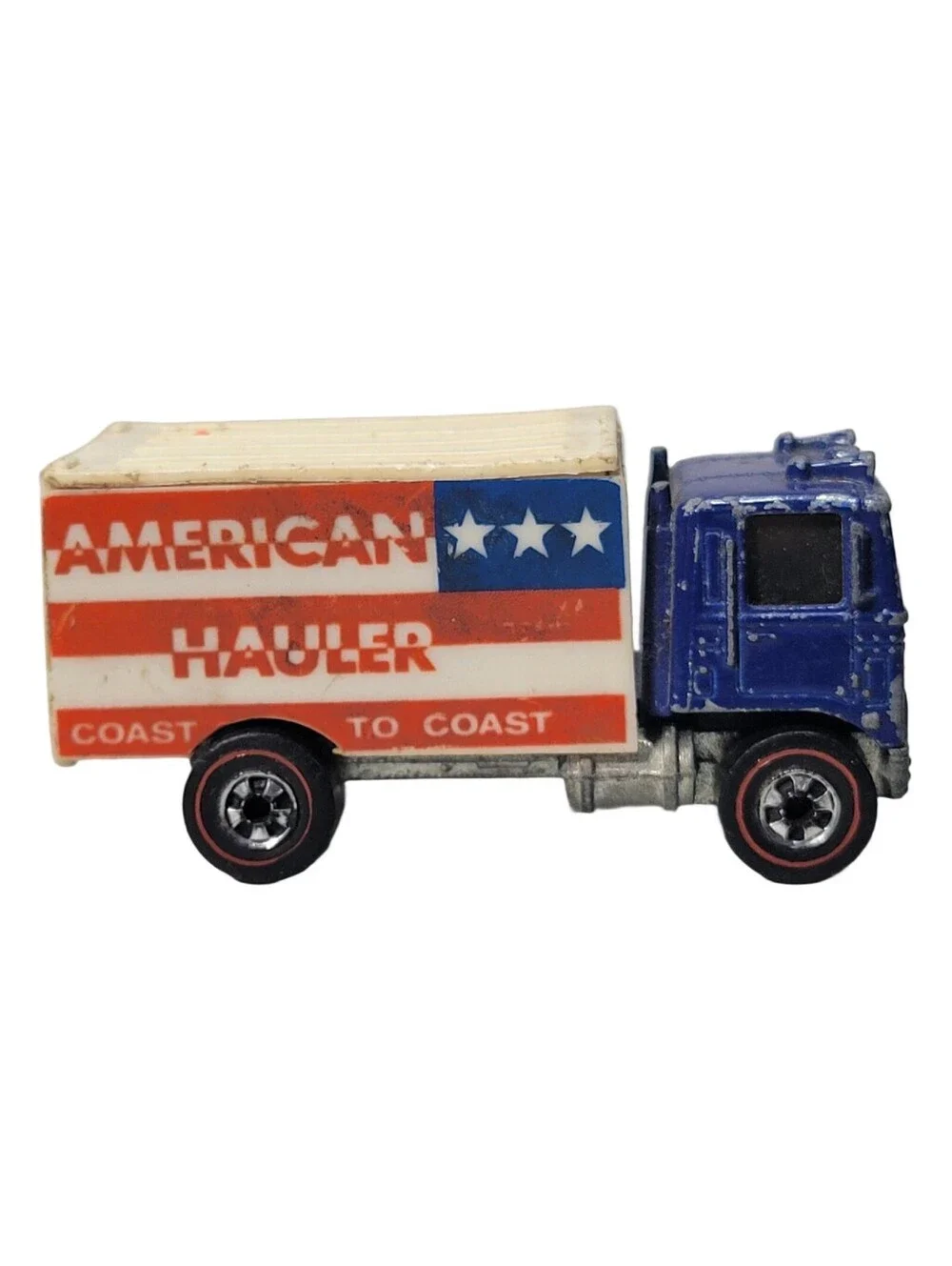 Hot Wheels Redline American Hauler Truck 1973 Blue - Made In Hong Kong